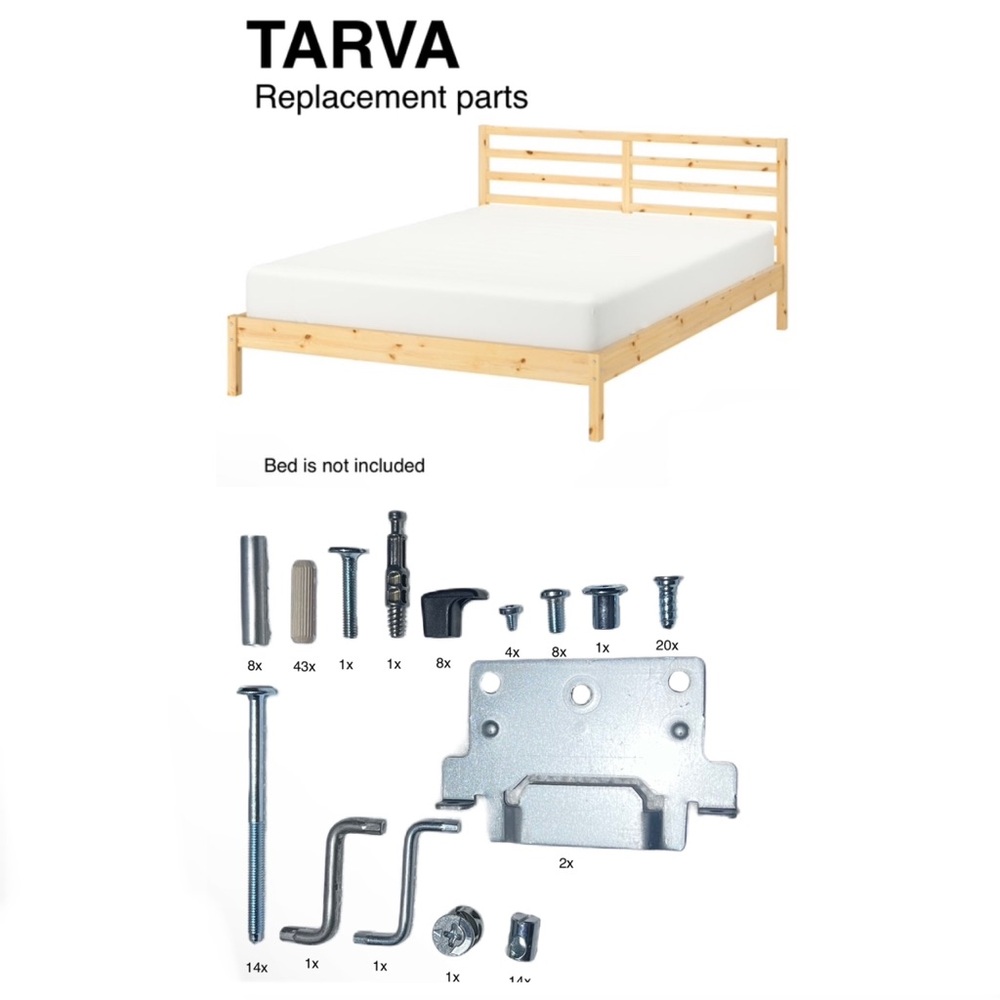 Replacement parts for TARVA any size bed frame